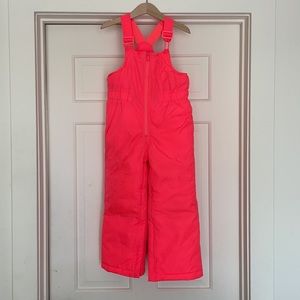 Baby Gap hot pink cold control- fleece lined ski bib 5yrs